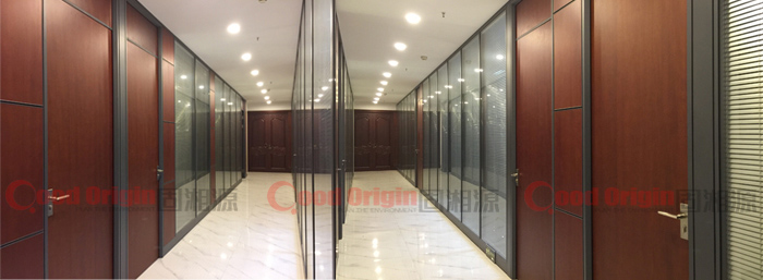 固湘源隔墻案例：麓谷辦公室-系統組合隔墻