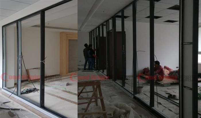 固湘源隔墻案例-麓谷益程醫療-施工期