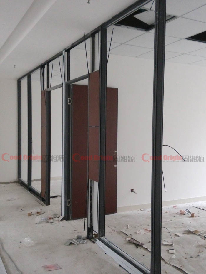 固湘源隔墻案例-麓谷益程醫療-施工期