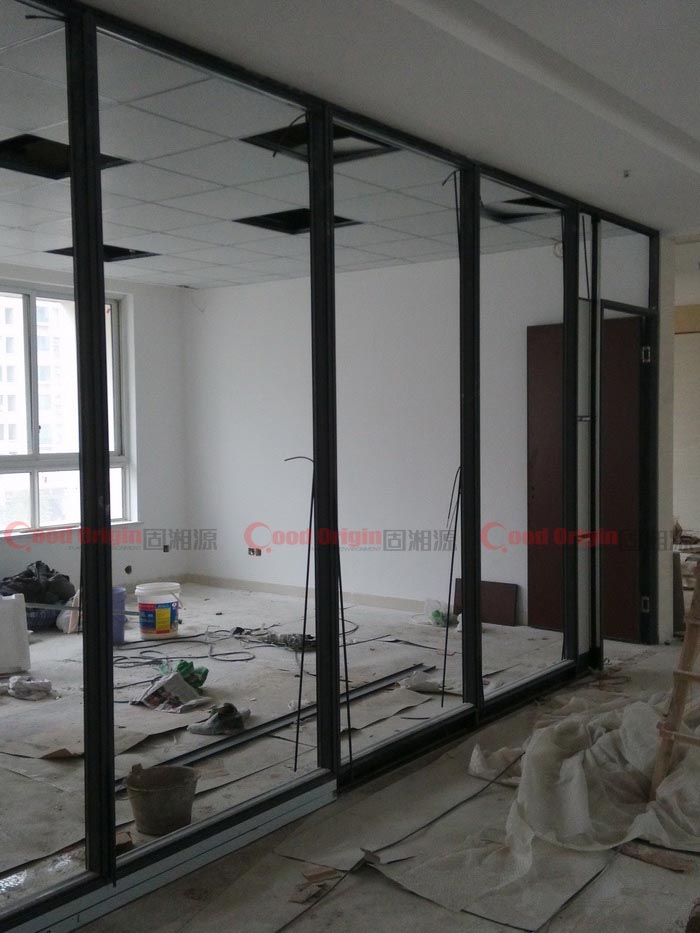 固湘源隔墻案例-麓谷益程醫療-施工期